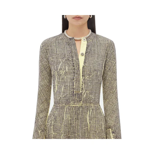 Printed Viscose Creased Dress