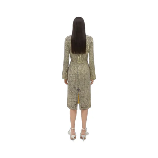Printed Viscose Creased Dress