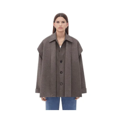 Double Wool Cashmere Short Coat