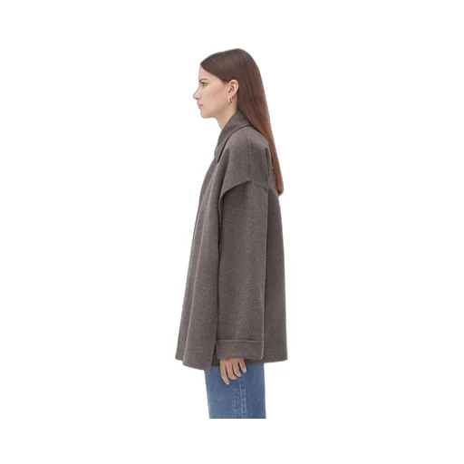 Double Wool Cashmere Short Coat