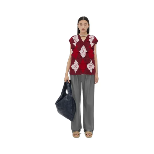 Intreccio Argyle Wool Gilet