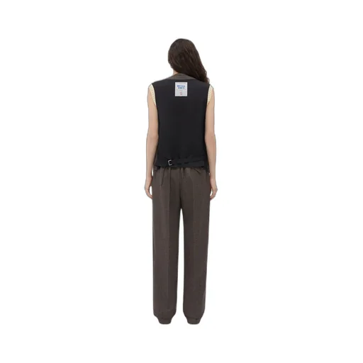 Houndstooth Wool Gilet With Label