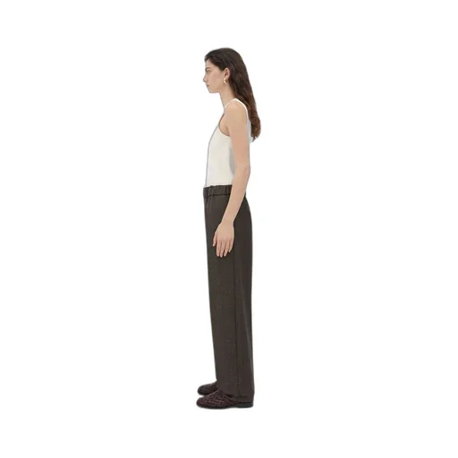 Houndstooth Wool Trousers