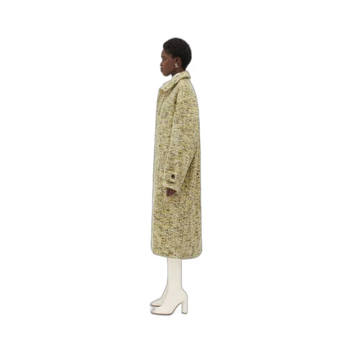 Chevron Mouline Wool Coat