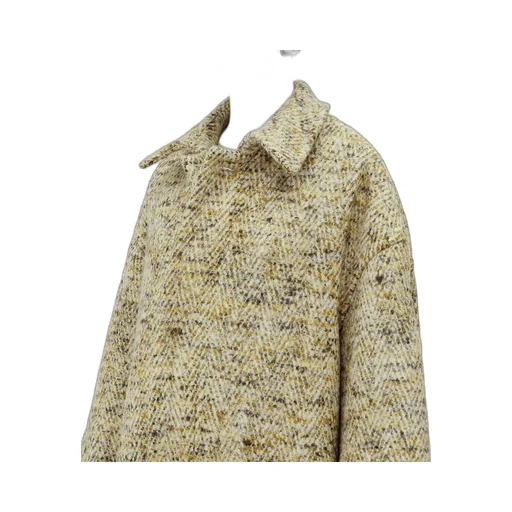 Chevron Mouline Wool Coat