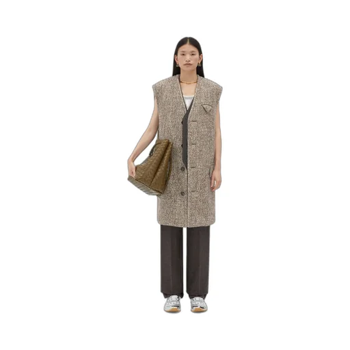 Multicolor Wool Felt Gilet Coat