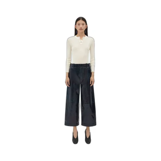 Leather Culotte Trousers