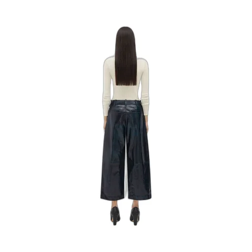 Leather Culotte Trousers
