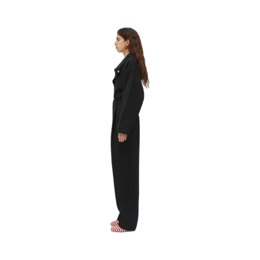 Pleated Wool Twill Trousers
