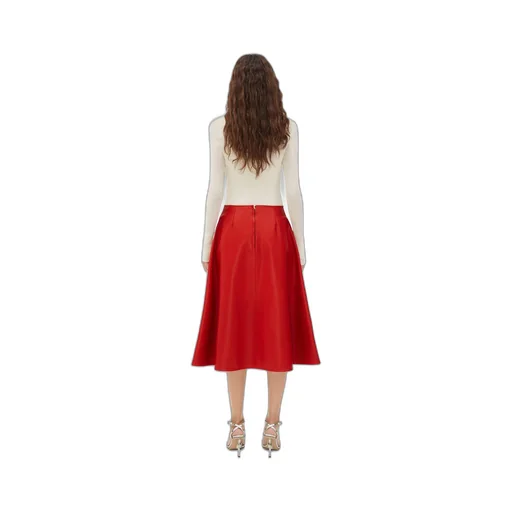 Leather Midi Skirt