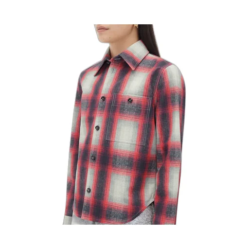 Printed Leather Check Shirt
