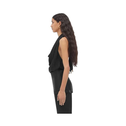 Fluid Viscose Draped Top