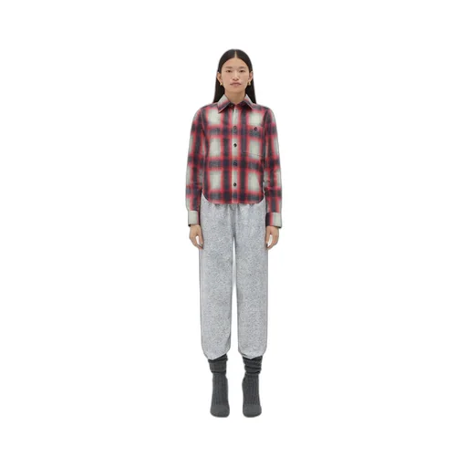 Printed Leather Check Shirt