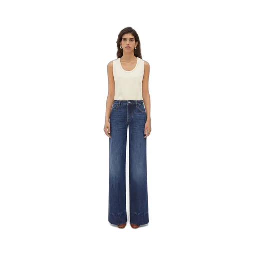 Medium Washed Wide Denim