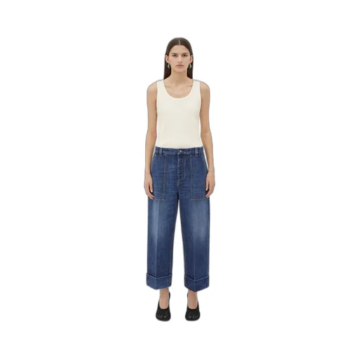 Medium Washed Cargo Denim