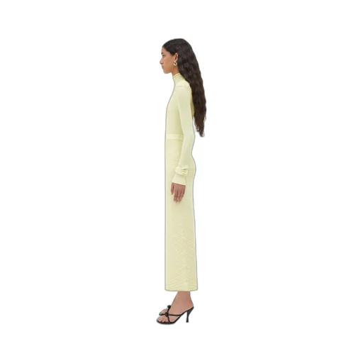 Cotton Rib Midi Skirt