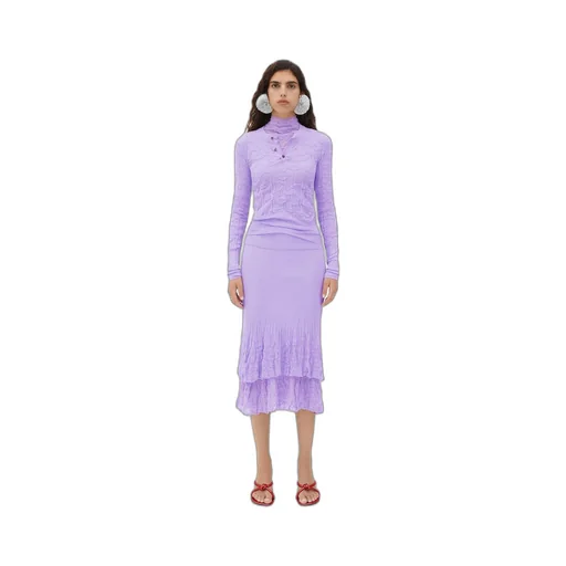 Cotton Flowers 2 In 1 Midi Skirt