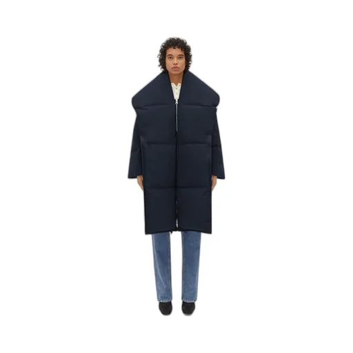 Frosted Poplin Long Puffer Jacket