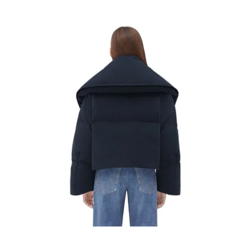 Frosted Poplin Cropped Puffer Jacket