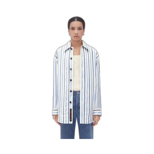 Striped Silk Padded Jacket