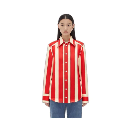 Striped Cotton Viscose Shirt