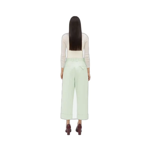 Cotton Twill Culotte Trousers