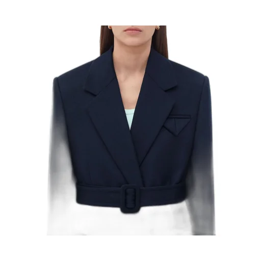Double Wool Cashmere Belted Jacket