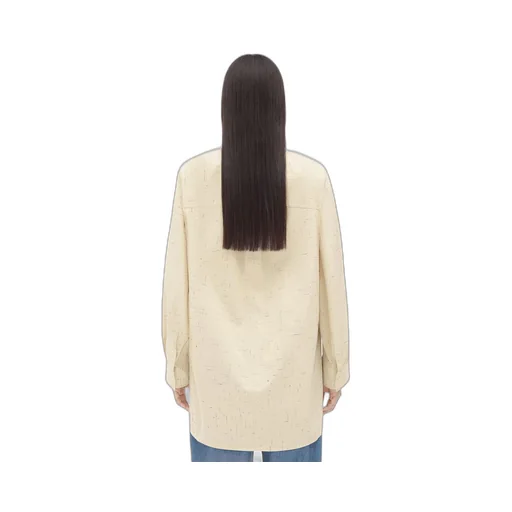 Textured Criss-Cross Cotton Shirt