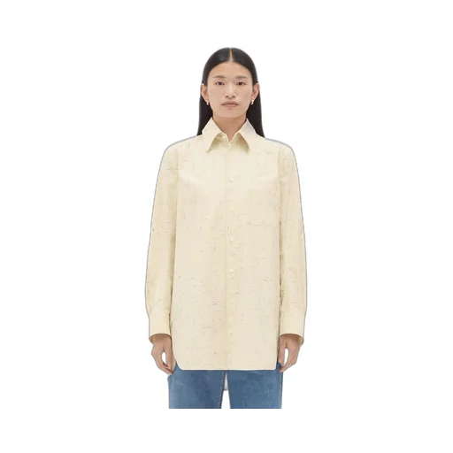 Textured Criss-Cross Cotton Shirt