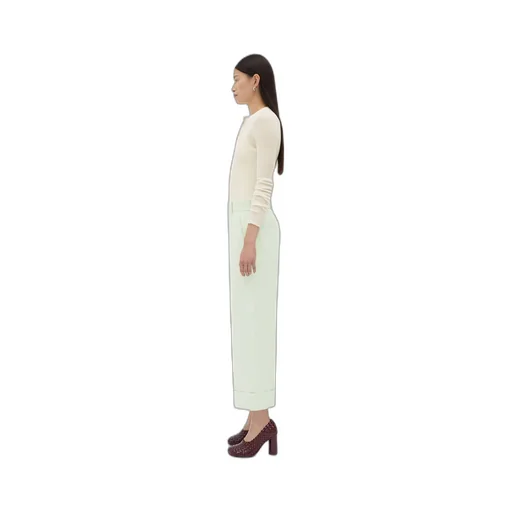 Cotton Twill Culotte Trousers