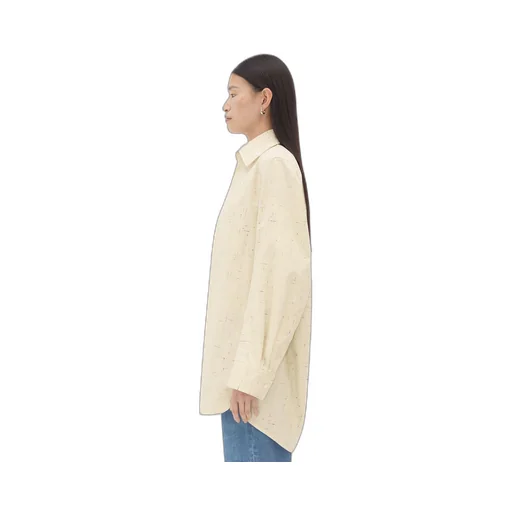 Textured Criss-Cross Cotton Shirt