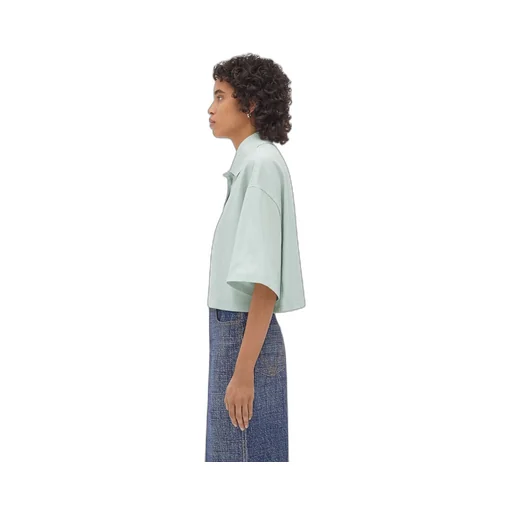 Cropped Cotton Piquet Polo