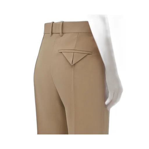 Curved Cotton Trousers