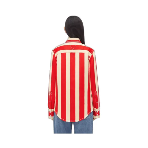 Striped Cotton Viscose Shirt