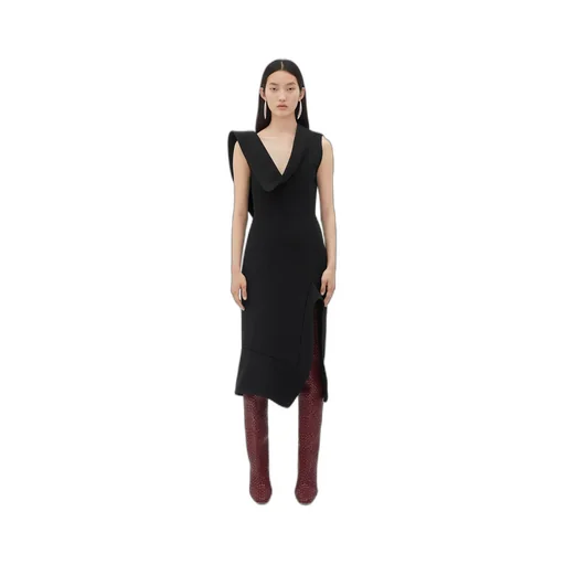 Structured Cotton Midi Dress