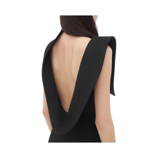 Structured Cotton Midi Dress