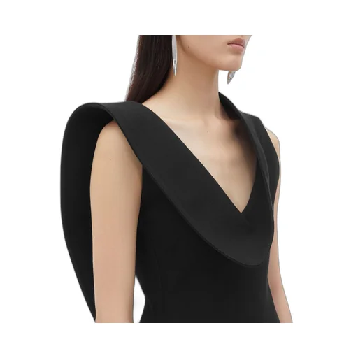 Structured Cotton Midi Dress