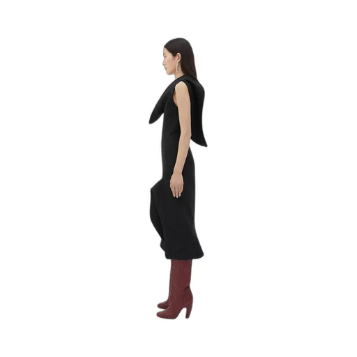 Structured Cotton Midi Dress