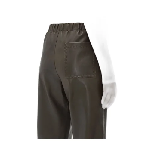 Leather Straight Pants