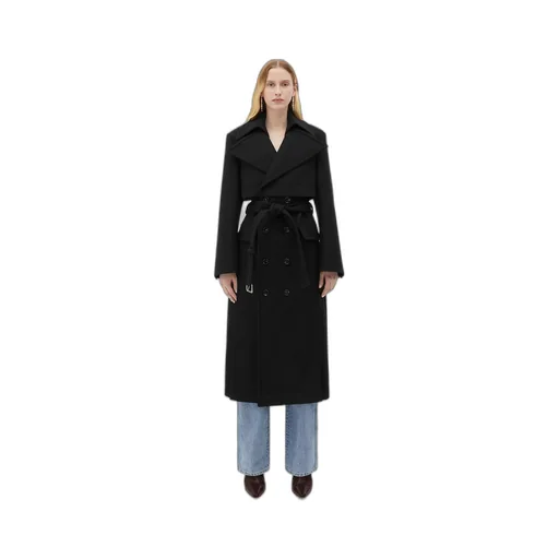 Felted Wool Belted Coat