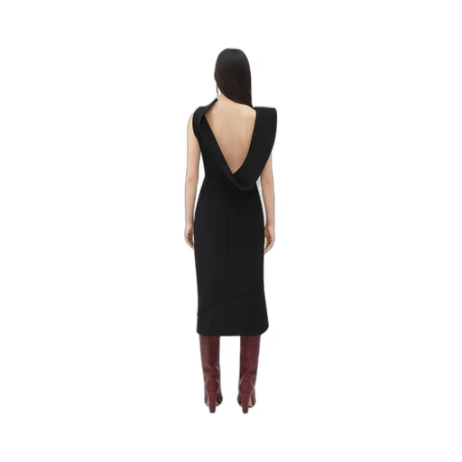 Structured Cotton Midi Dress