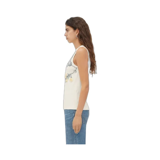 Embroidered Cotton Tank Top