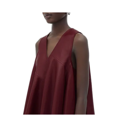 Leather A-Line Dress