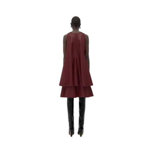 Leather A-Line Dress