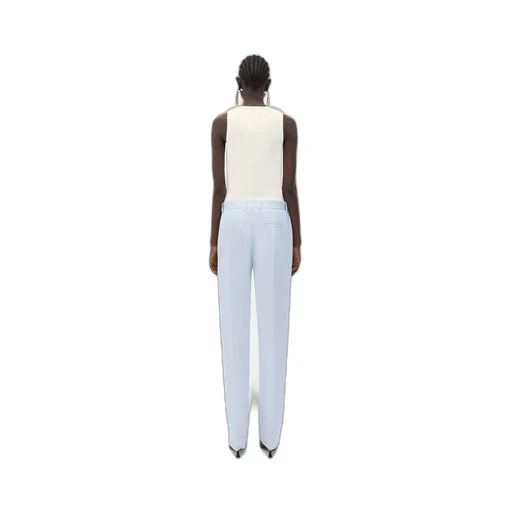 Viscose Twill Straight Pants