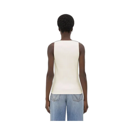 Embroidered Cotton Tank Top