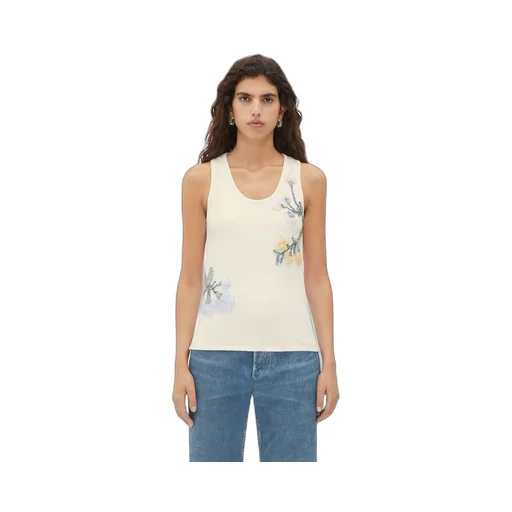 Embroidered Cotton Tank Top