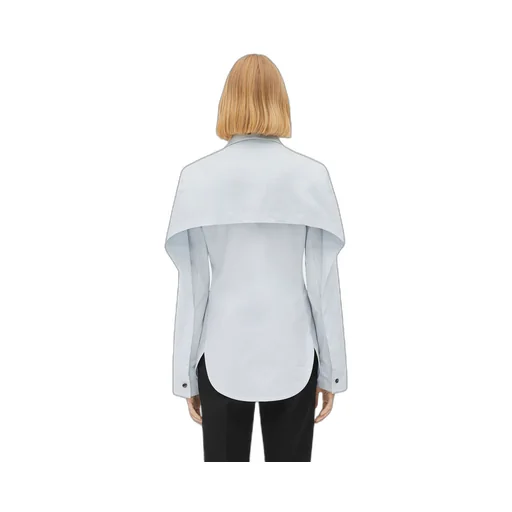 Cotton Shirt With Storm Flap