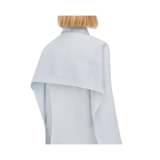 Cotton Shirt With Storm Flap