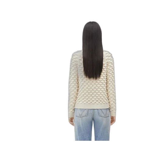 Fish Scale Wool Cardigan